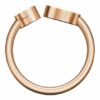 Chopard Ring Happy Hearts Ring Aus 18 Karat Roségold, Diamanten Und Roter Stein rosegold