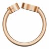 Chopard Ring Happy Hearts Ring Aus 18 Karat Roségold, Diamanten Und Roter Stein rosegold