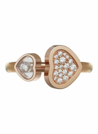 Chopard Ring Happy Hearts Ring Aus 18 Karat Roségold Und Diamanten rosegold