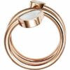 Chopard Ring Happy Hearts Twist Ring Aus 18 Karat Roségold, Diamanten Und Perlmut rosegold