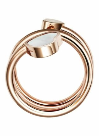 Chopard Ring Happy Hearts Twist Ring Aus 18 Karat Roségold, Diamanten Und Perlmut rosegold