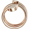 Chopard Ring Happy Hearts Twist Ring Aus 18 Karat Roségold Und Diamanten rosegold