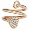 Chopard Ring Happy Hearts Twist Ring Aus 18 Karat Roségold Und Diamanten rosegold