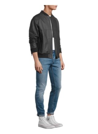 CHRISTOPHER BATES Blouson Herren, Schwarz