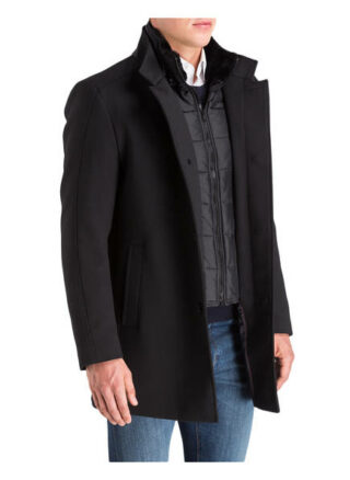 CINQUE Ciarsenal Stehkragenmantel Herren, Schwarz