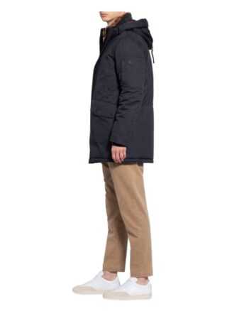 Cinque Parka Cikodiak Mit Kunstpelzbesatz blau