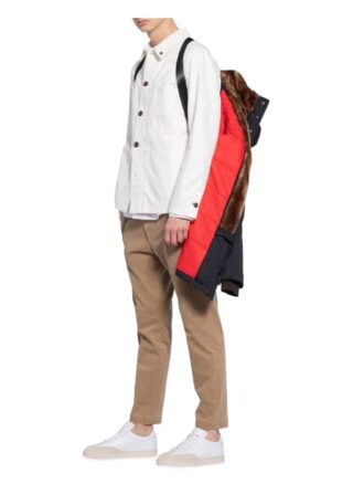 Cinque Parka Cikodiak Mit Kunstpelzbesatz blau