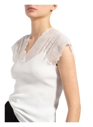 Cinque T-Shirt Mit Spitzeneinsatz beige