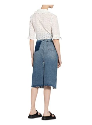 Claudie Pierlot Cropped-Bluse Aus Lochspitze weiss