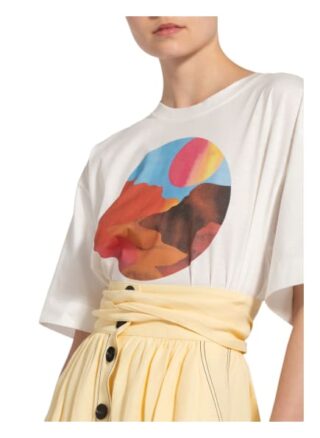 Claudie Pierlot Cropped-Shirt Telfie weiss