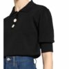 Claudie Pierlot Cropped-Strickshirt Minima schwarz