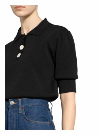 Claudie Pierlot Cropped-Strickshirt Minima schwarz