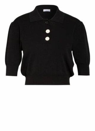 Claudie Pierlot Cropped-Strickshirt Minima schwarz