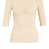 Claudie Pierlot Strickshirt Minili beige