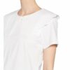 Claudie Pierlot T-Shirt Trefle Mit Lochspitze weiss