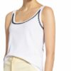 Claudie Pierlot Top Tok Mit Spitzenbesatz weiss