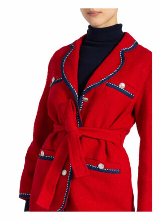 Claudie Pierlot Tweed-Blazer Gamin rot