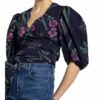 Claudie Pierlot Wickelbluse Bambino schwarz