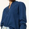 Closed Blusenshirt Nyssa blau