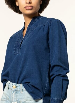 Closed Blusenshirt Nyssa blau