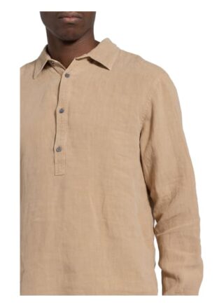 Closed Hemd Comfort Fit beige