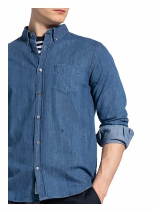 Closed Jeanshemd Slim Fit blau