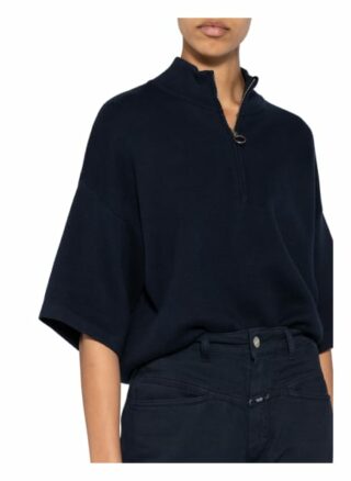 Closed Kurzarmpullover blau