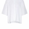 Closed Oversized-Bluse weiss
