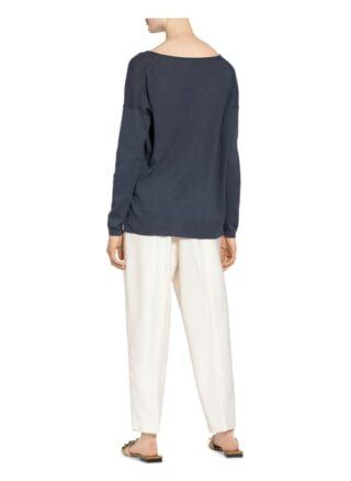 Closed Pullover Mit Leinen grau