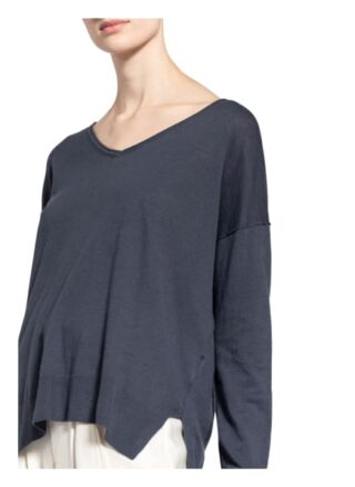 Closed Pullover Mit Leinen grau