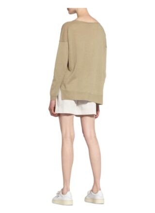 Closed Pullover Mit Leinen gruen