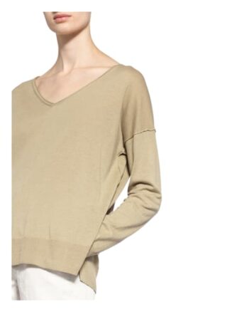 Closed Pullover Mit Leinen gruen
