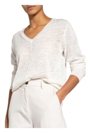 Closed Pullover Mit Leinen weiss