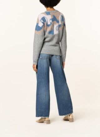 closed Pullover Damen, Grau