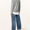 closed Pullover Damen, Grau