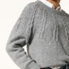 closed Pullover Damen, Grau