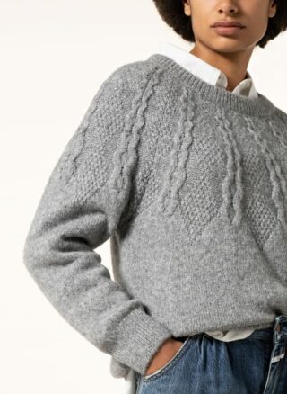 closed Pullover Damen, Grau