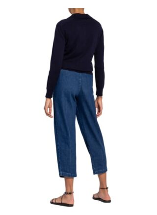 Closed Strick-Poloshirt blau