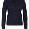 Closed Strick-Poloshirt blau