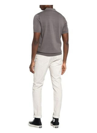 Closed Strick-Poloshirt grau