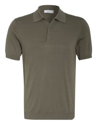 Closed Strick-Poloshirt gruen
