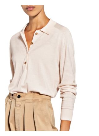 Closed Strick-Poloshirt violett