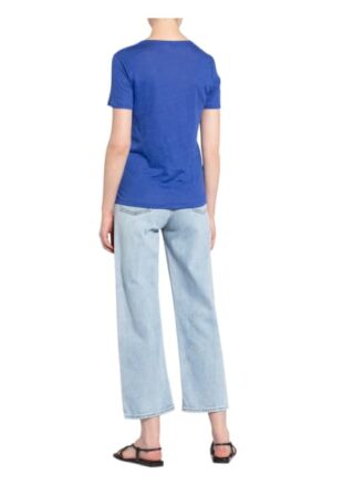 Closed T-Shirt Aus Leinen blau