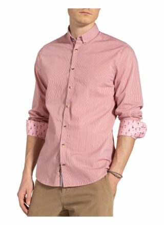 Colours & Sons Hemd Johnny Slim Fit rot