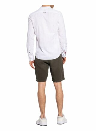 Colours & Sons Hemd Wilson Slim Fit Mit Stehkragen weiss