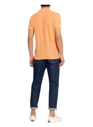 COLOURS & SONS Piqué-Poloshirt Herren, Orange