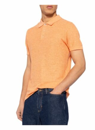 COLOURS & SONS Piqué-Poloshirt Herren, Orange