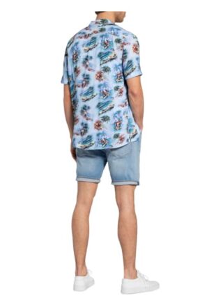 Colours & Sons Resorthemd Yuri Regular Fit blau