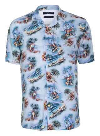 Colours & Sons Resorthemd Yuri Regular Fit blau