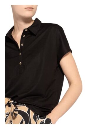 Comma Poloshirt schwarz